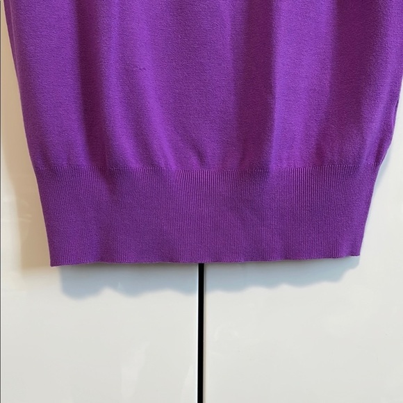 ZARA Women's Purple Lightweight Knit Sleeveless Vest Top, Size L - Picture 3 of 5